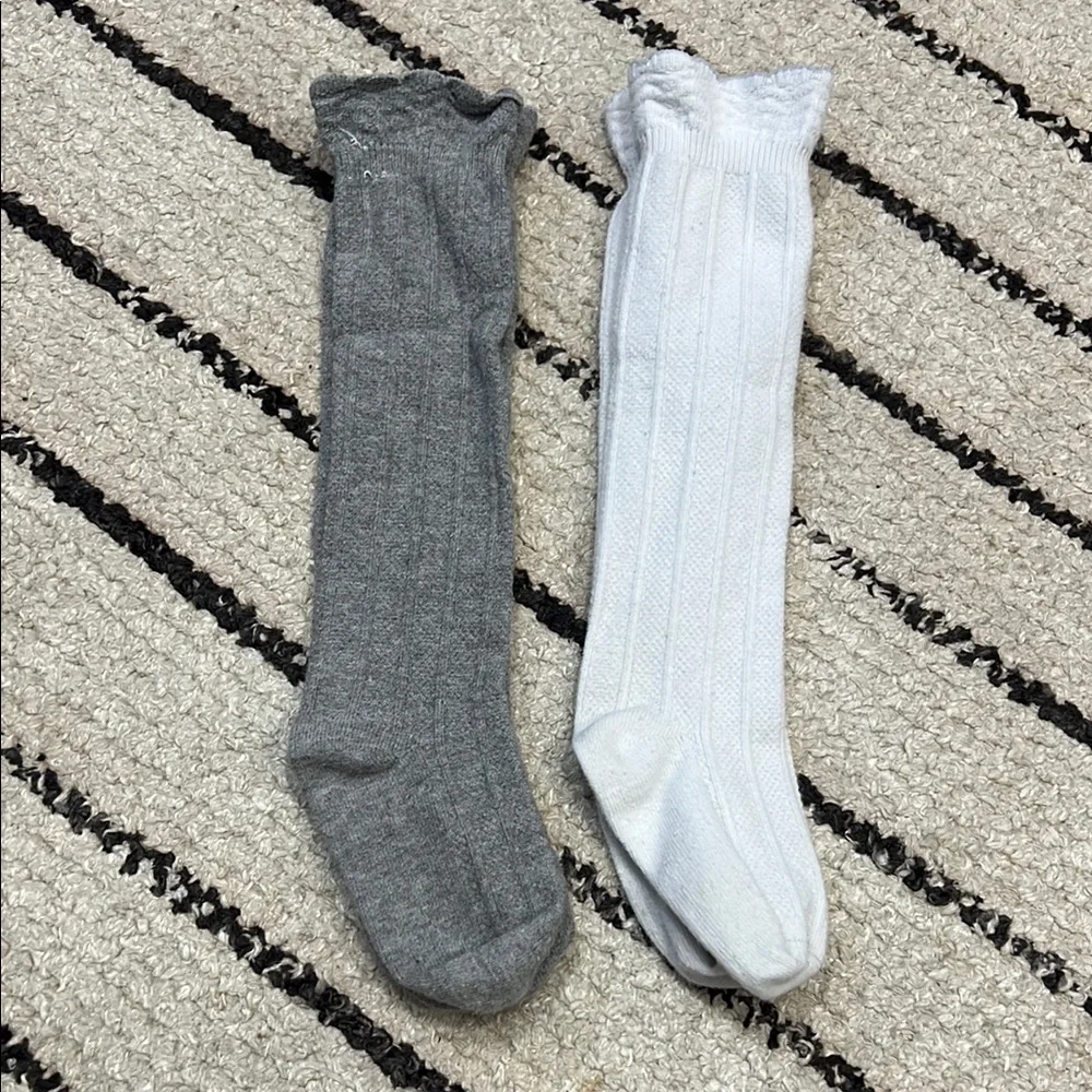 Knee high baby socks